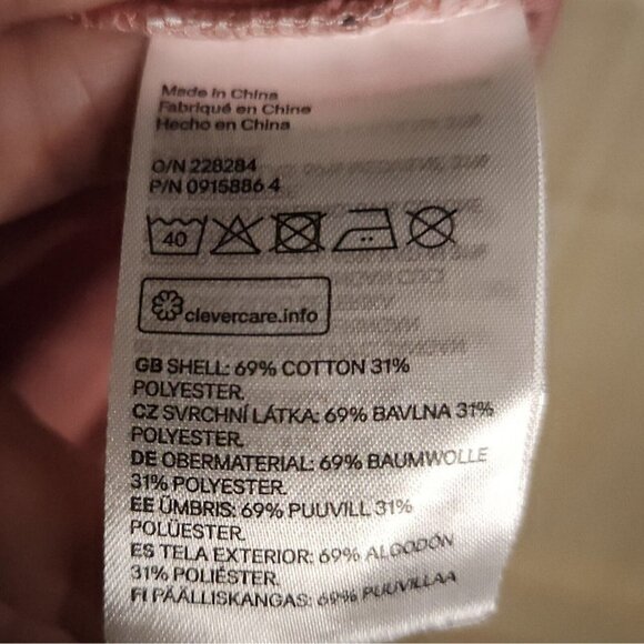 H&M Infant Girls Dusty Pink Swiss Dot Knit Dress 9 Months - Picture 6 of 6